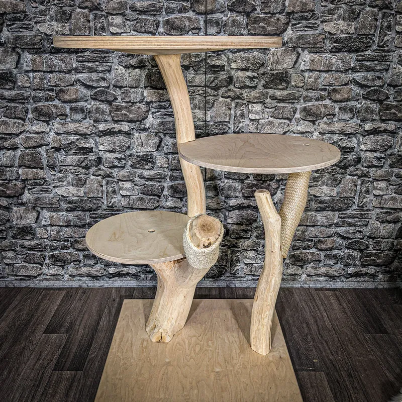 Naturkratzbaum 2539 Kratzbaum Natur Holz Design 105 cm hoch