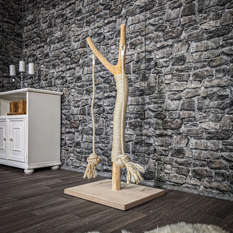 Kratzstamm 2536 Natur Holz Design Kratzbaum 100 cm hoch Naturkratzbaum