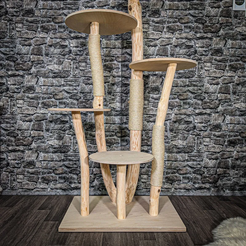 Naturkratzbaum 2533 Kratzbaum Natur Holz Design 162 cm hoch