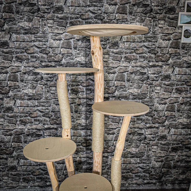 Naturkratzbaum 2533 Kratzbaum Natur Holz Design 162 cm hoch