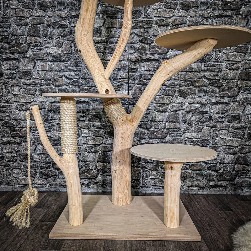 Naturkratzbaum 2531 Kratzbaum Natur Holz Design 165 cm hoch