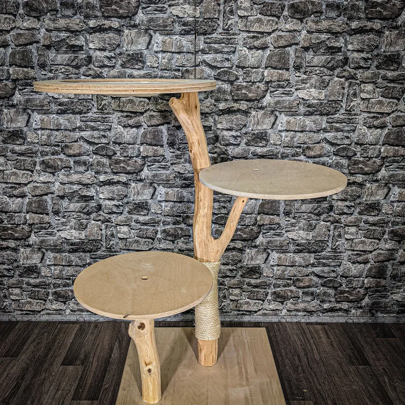 Naturkratzbaum 2504 Kratzbaum Natur Holz Design 115 cm hoch