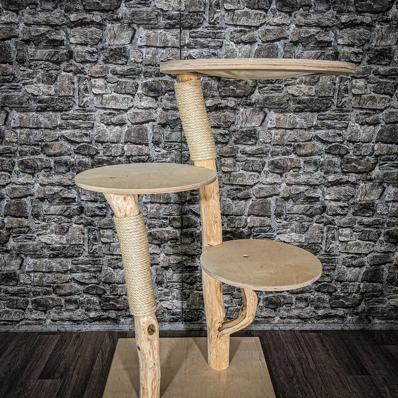 Naturkratzbaum 2508 Kratzbaum Natur Holz Design 116 cm hoch