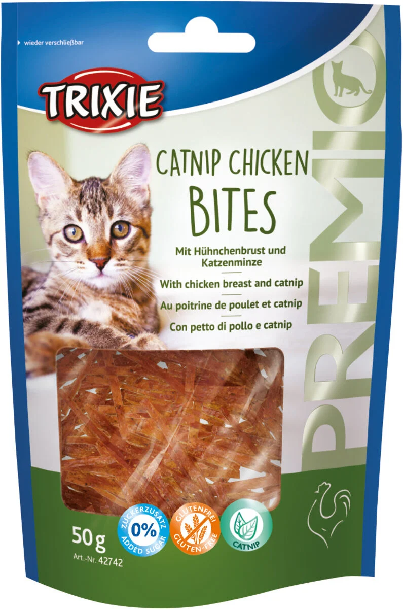 Premio Bites mit Hühnerbrust & Katzenminze