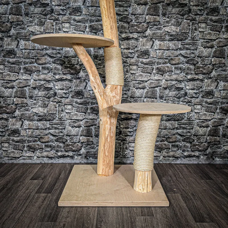 Naturkratzbaum 2515 Kratzbaum Natur Holz Design 137 cm hoch
