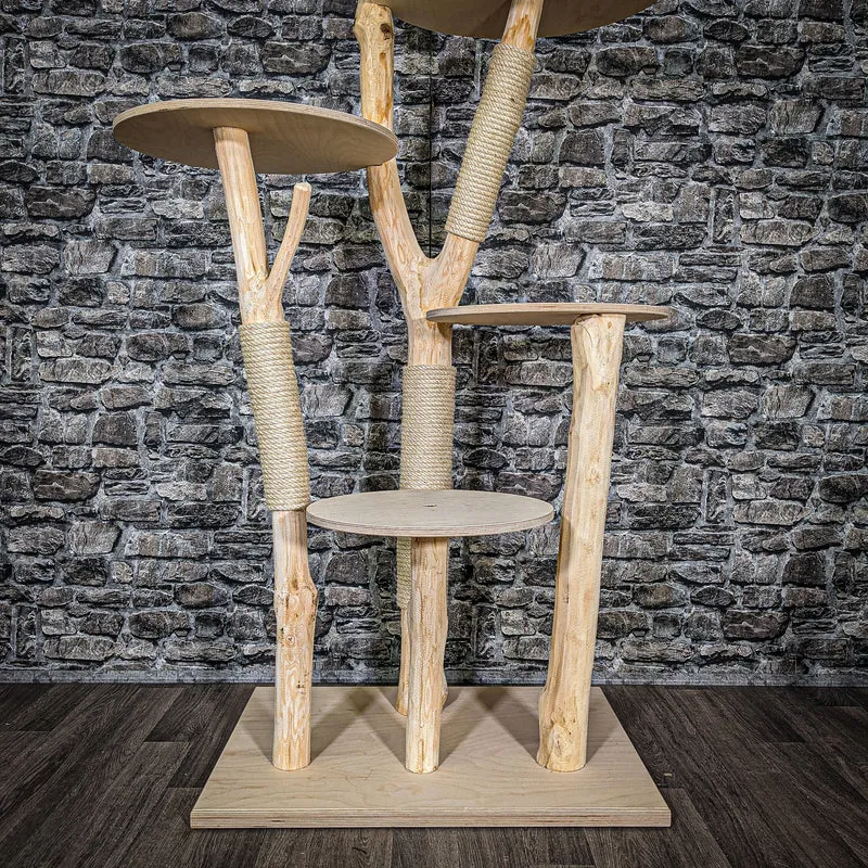 Naturkratzbaum 2517 Kratzbaum Natur Holz Design 175 cm hoch