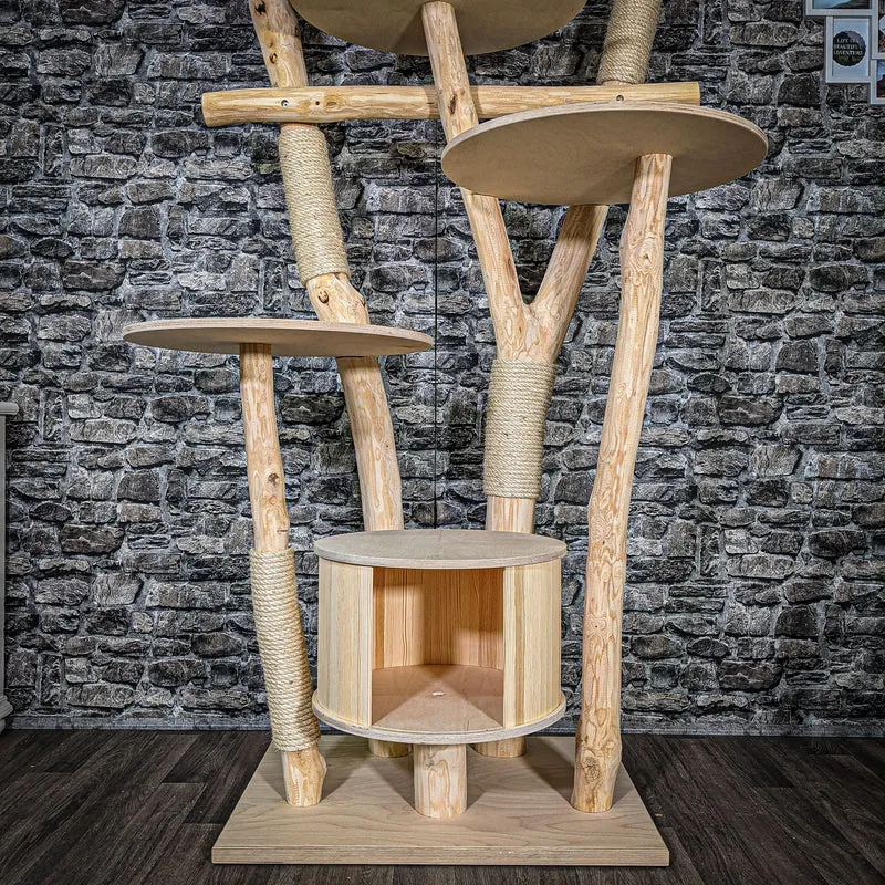 Naturkratzbaum 2518 Kratzbaum Natur Holz Design 190 cm hoch