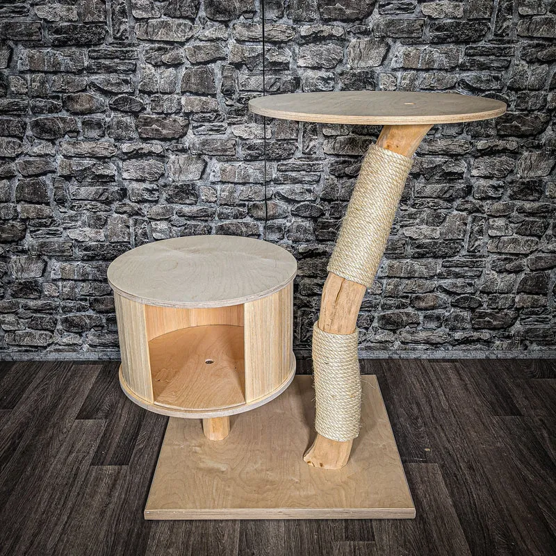 Naturkratzbaum 2522 Kratzbaum Natur Holz Design 90 cm hoch