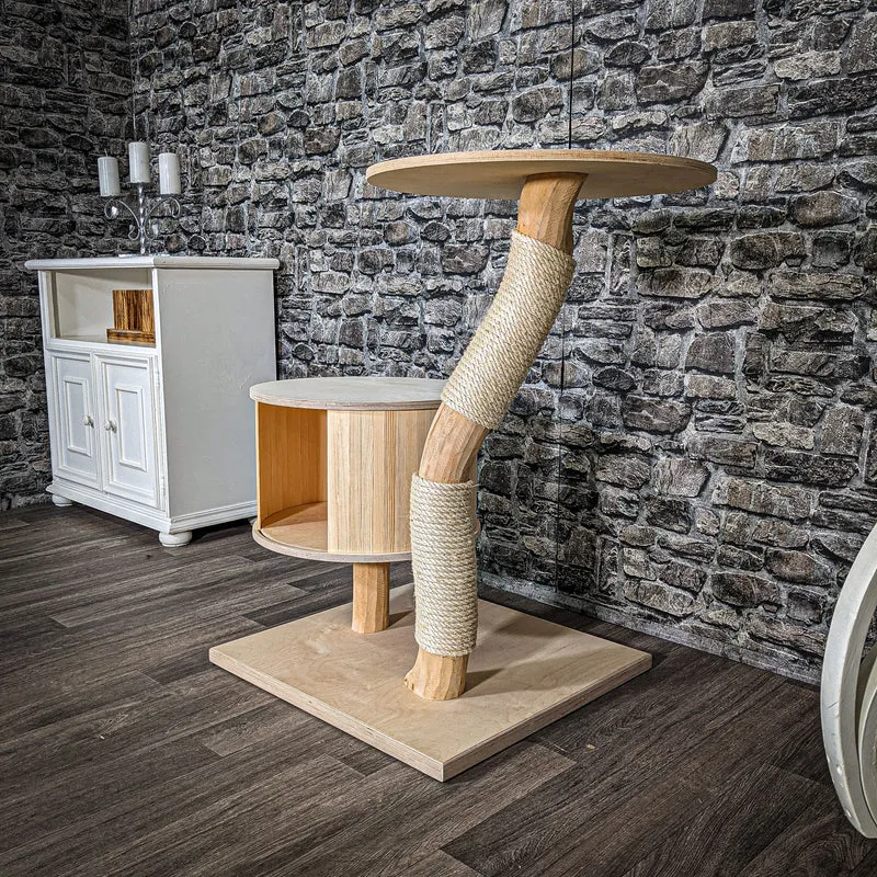 Naturkratzbaum 2522 Kratzbaum Natur Holz Design 90 cm hoch
