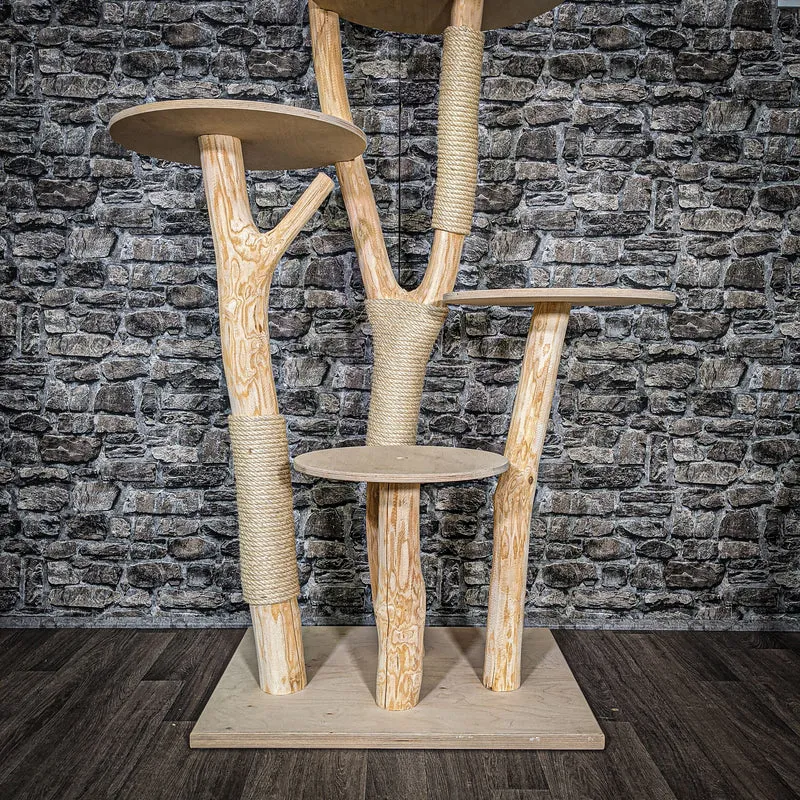 Naturkratzbaum 2525 Kratzbaum Natur Holz Design 175 cm hoch