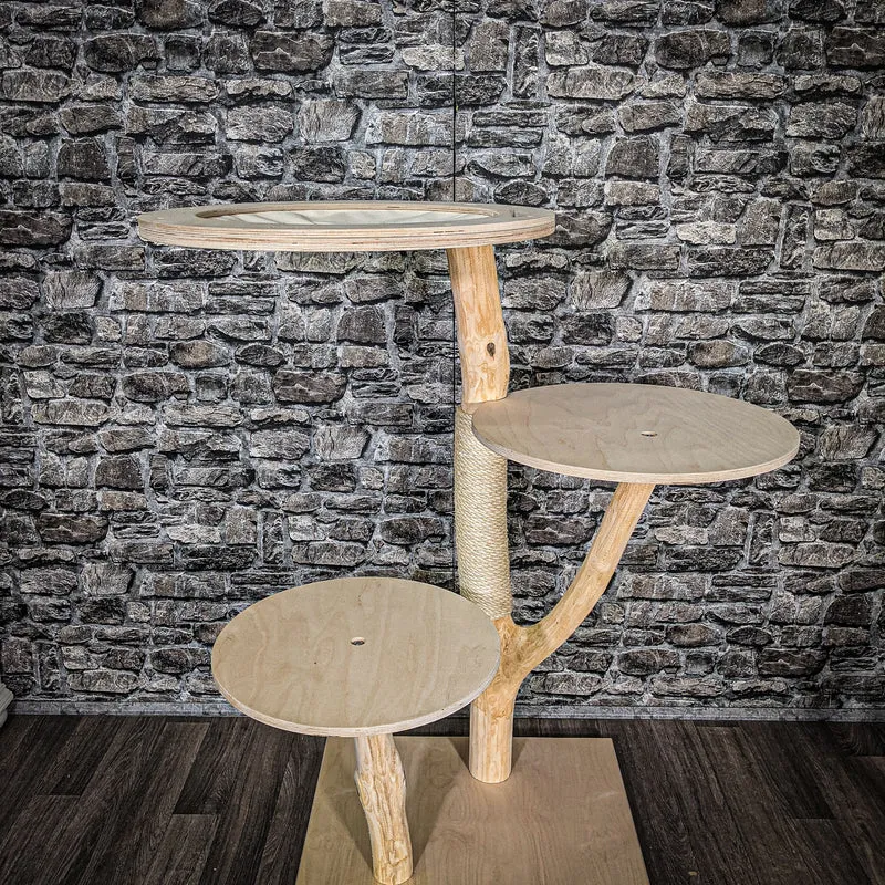 Naturkratzbaum 2528 Kratzbaum Natur Holz Design 117 cm hoch