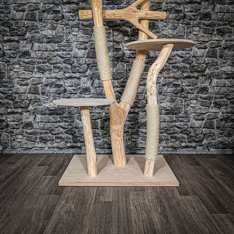 Naturkratzbaum 2498 Kratzbaum Natur Holz Design 168 cm hoch