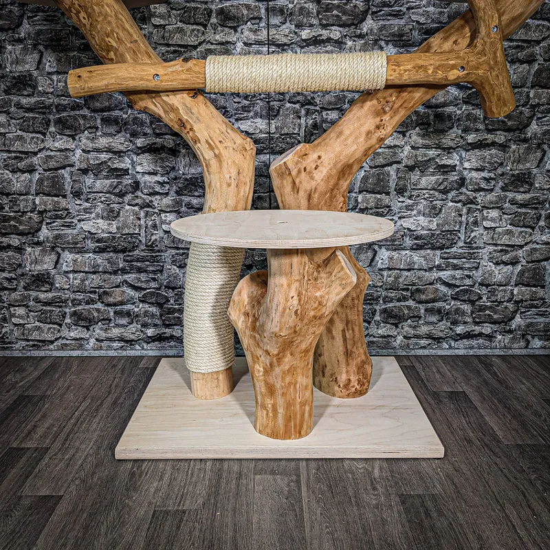 Naturkratzbaum 2487 Kratzbaum Natur Holz Design 120 cm hoch