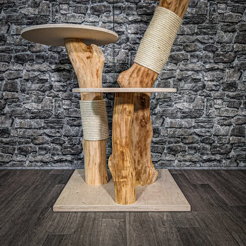 Naturkratzbaum 2486 Kratzbaum Natur Holz Design 110 cm hoch