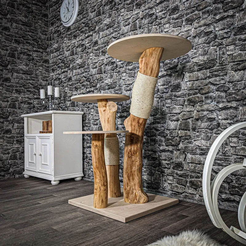 Naturkratzbaum 2486 Kratzbaum Natur Holz Design 110 cm hoch