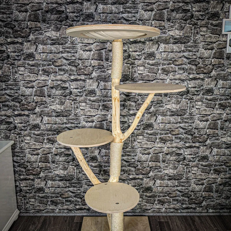Naturkratzbaum 2485 Kratzbaum Natur Holz Design 170 cm hoch