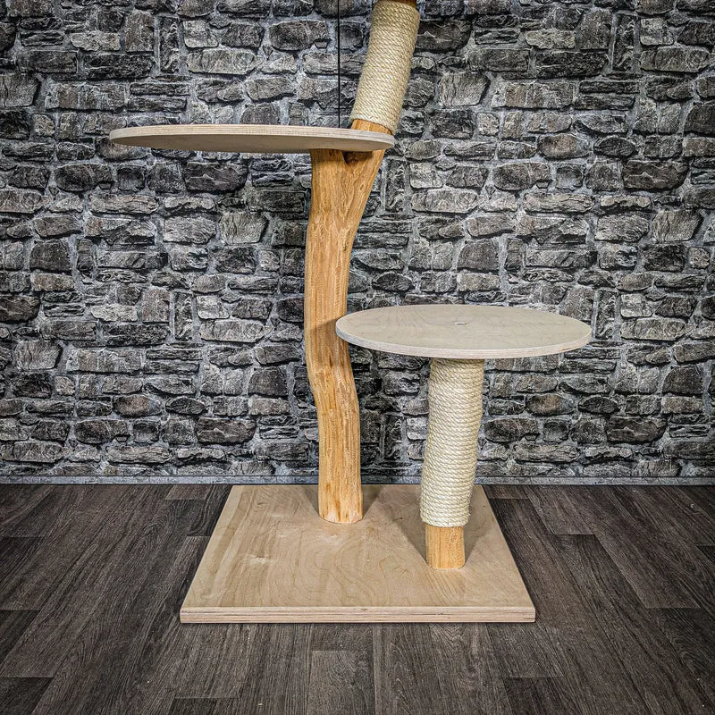 Naturkratzbaum 2483 Kratzbaum Natur Holz Design 115 cm hoch