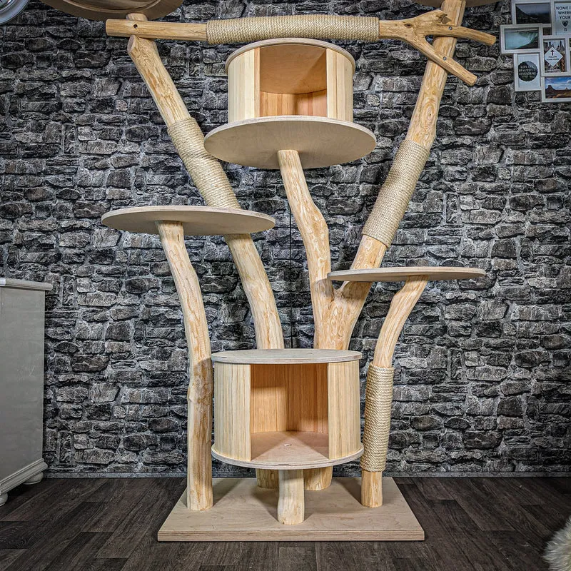 Naturkratzbaum 2482 Kratzbaum Natur Holz Design 180 cm hoch