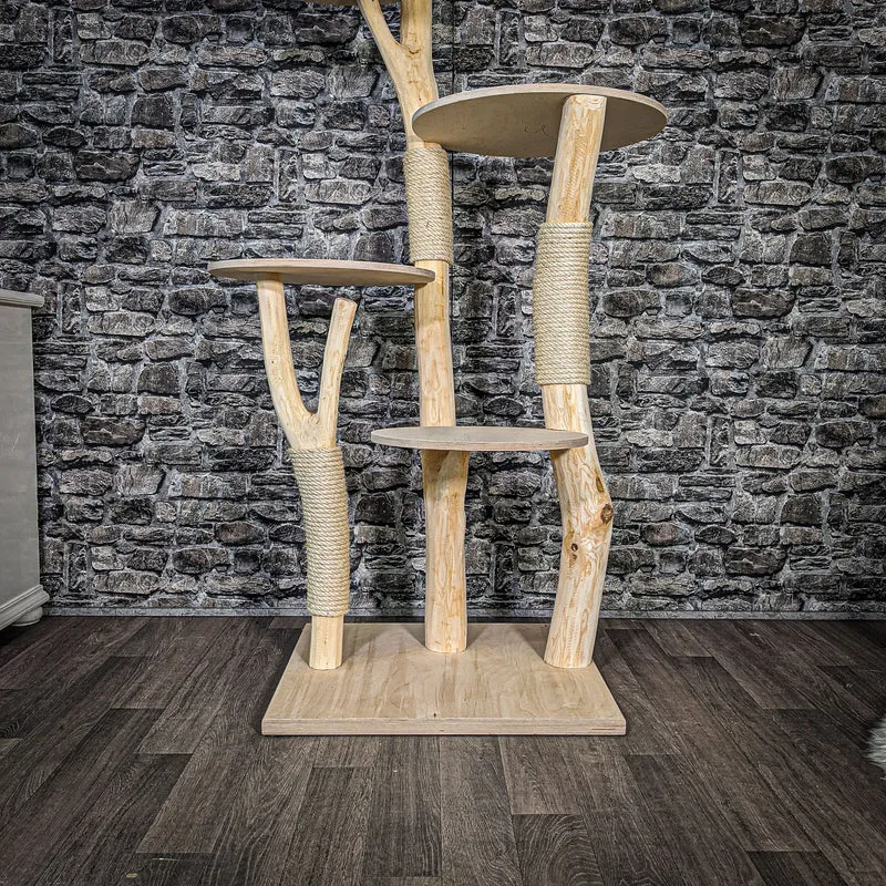 Naturkratzbaum 2479 Kratzbaum Natur Holz Design 170 cm hoch
