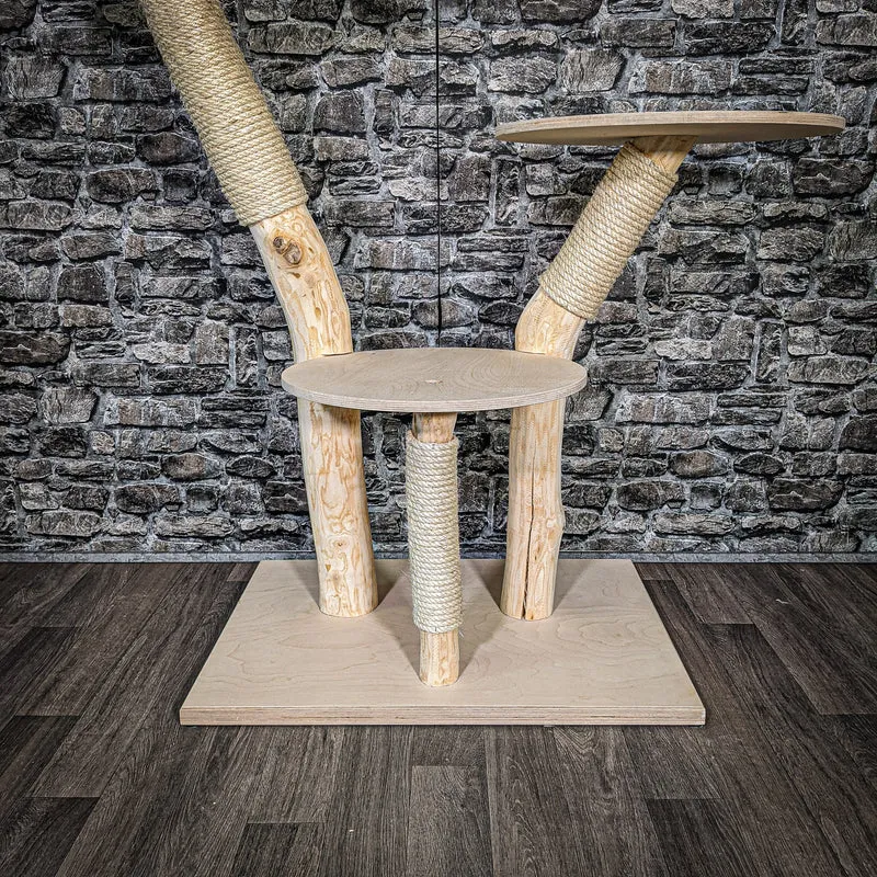 Naturkratzbaum 2473 Kratzbaum Natur Holz Design 115 cm hoch