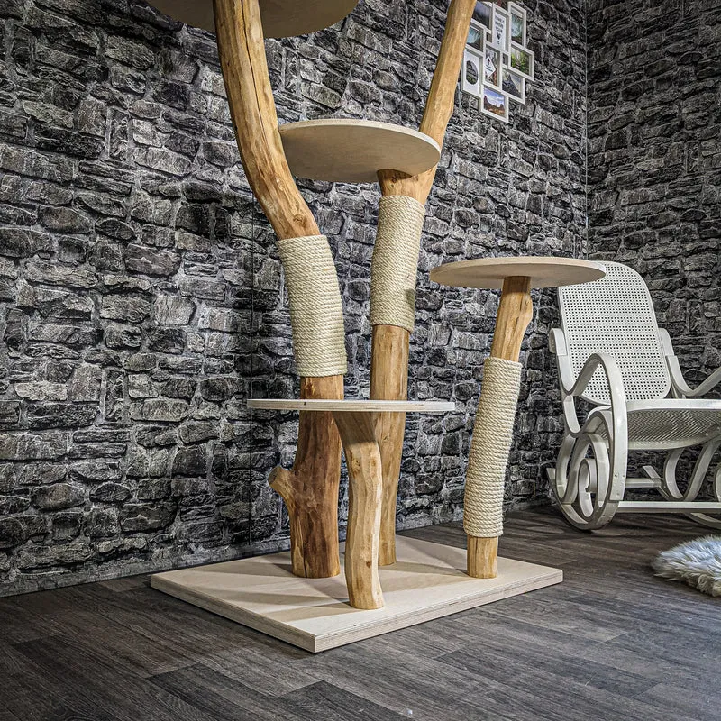 Naturkratzbaum 2300 Kratzbaum Natur Holz Design 165 cm hoch
