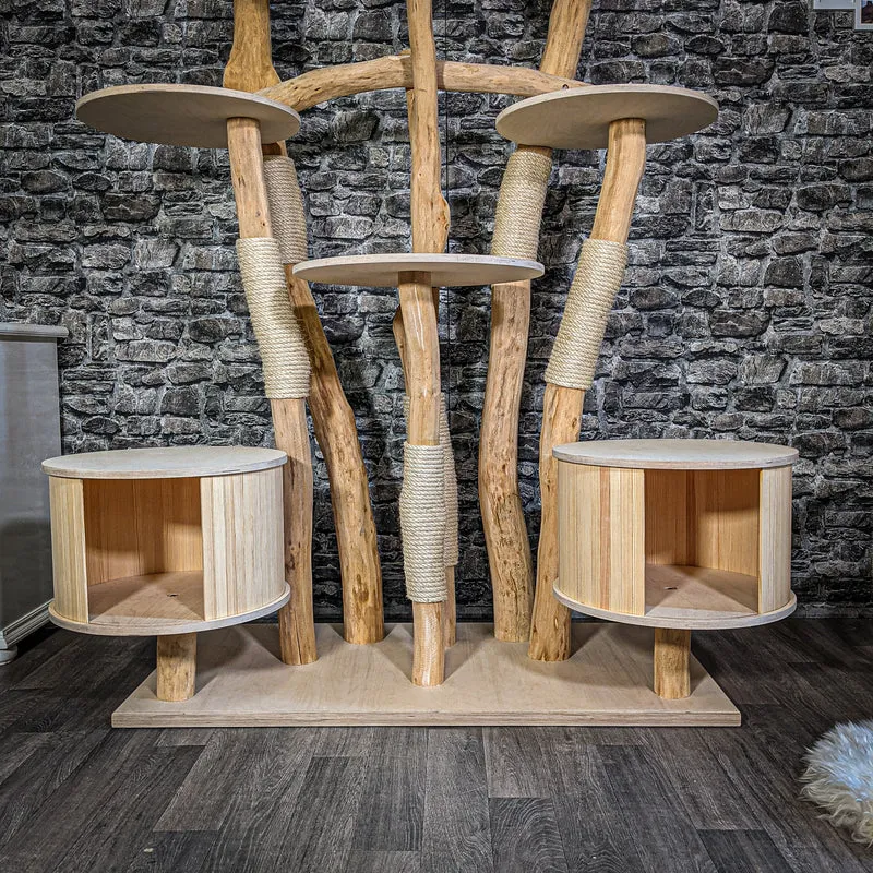 Naturkratzbaum 2295 Kratzbaum Natur Holz Design 192 cm hoch