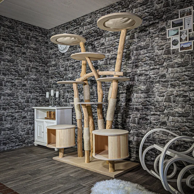 Naturkratzbaum 2295 Kratzbaum Natur Holz Design 192 cm hoch