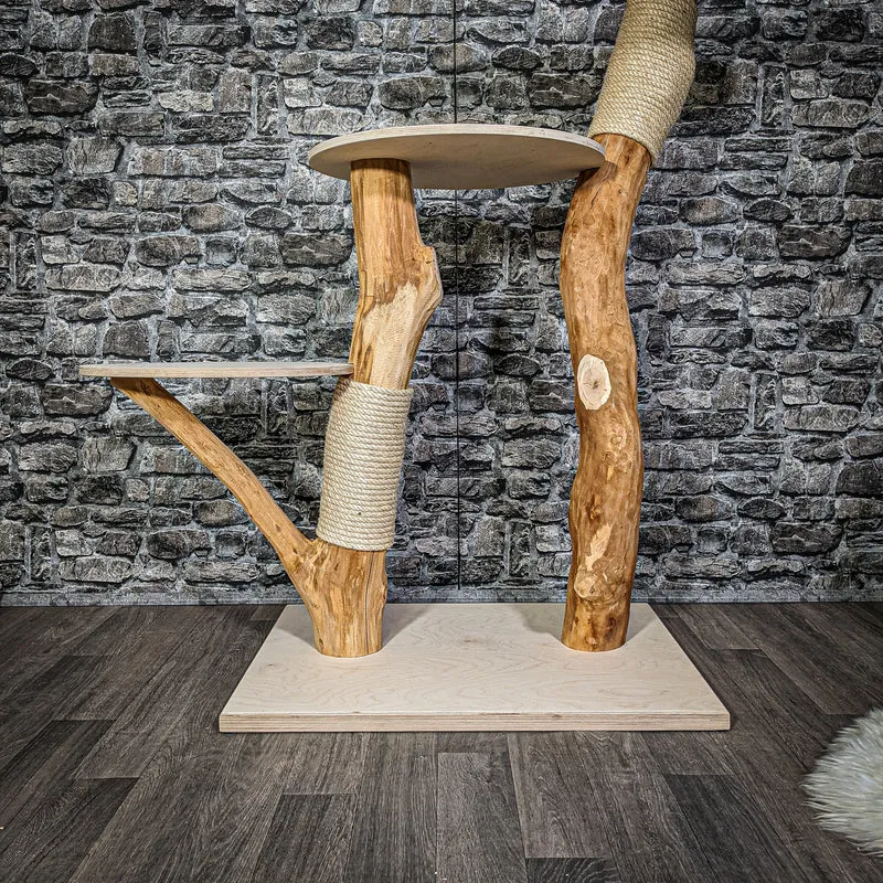 Naturkratzbaum 2292 Kratzbaum Natur Holz Design 123 cm hoch