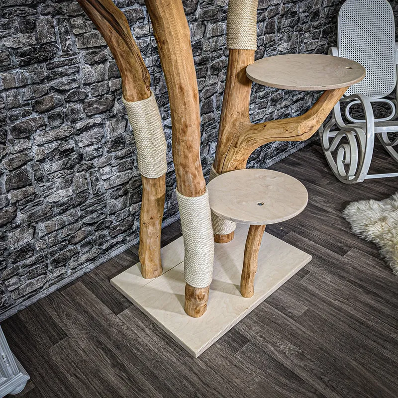Naturkratzbaum 2290 Kratzbaum Natur Holz Design 183 cm hoch