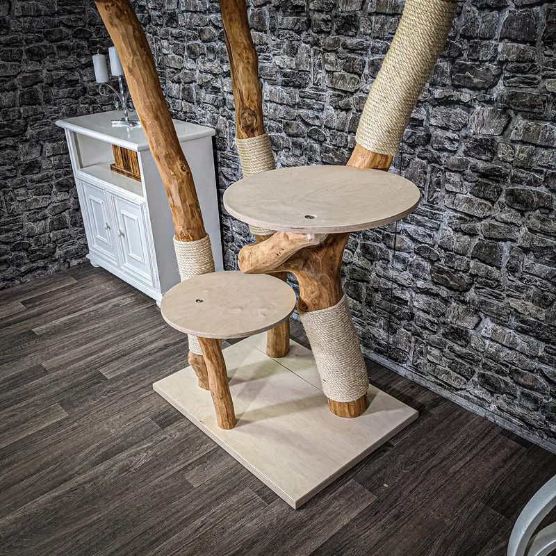 Naturkratzbaum 2290 Kratzbaum Natur Holz Design 183 cm hoch
