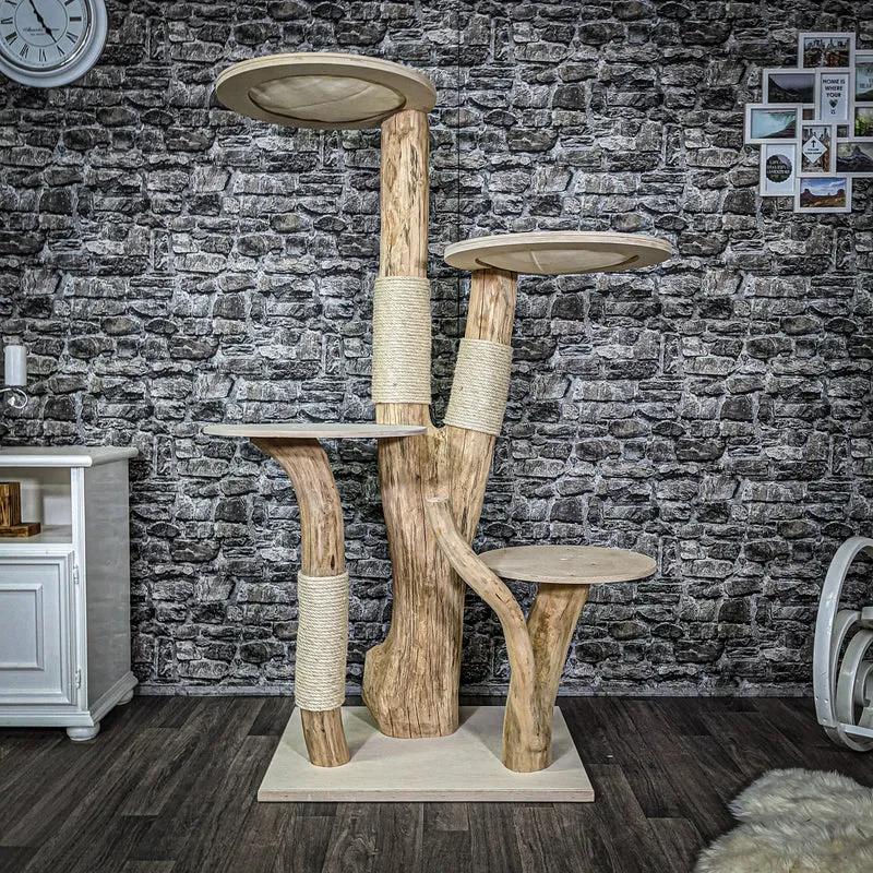 Naturkratzbaum 2289 Kratzbaum Natur Holz Design 175 cm hoch