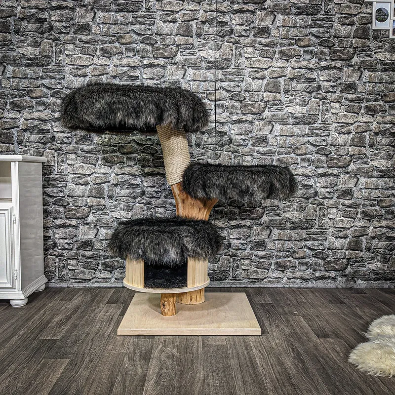 Naturkratzbaum 2287 Kratzbaum Natur Holz Design 105 cm hoch