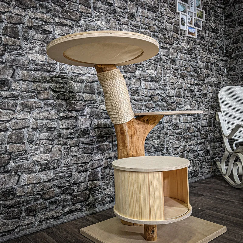 Naturkratzbaum 2287 Kratzbaum Natur Holz Design 105 cm hoch