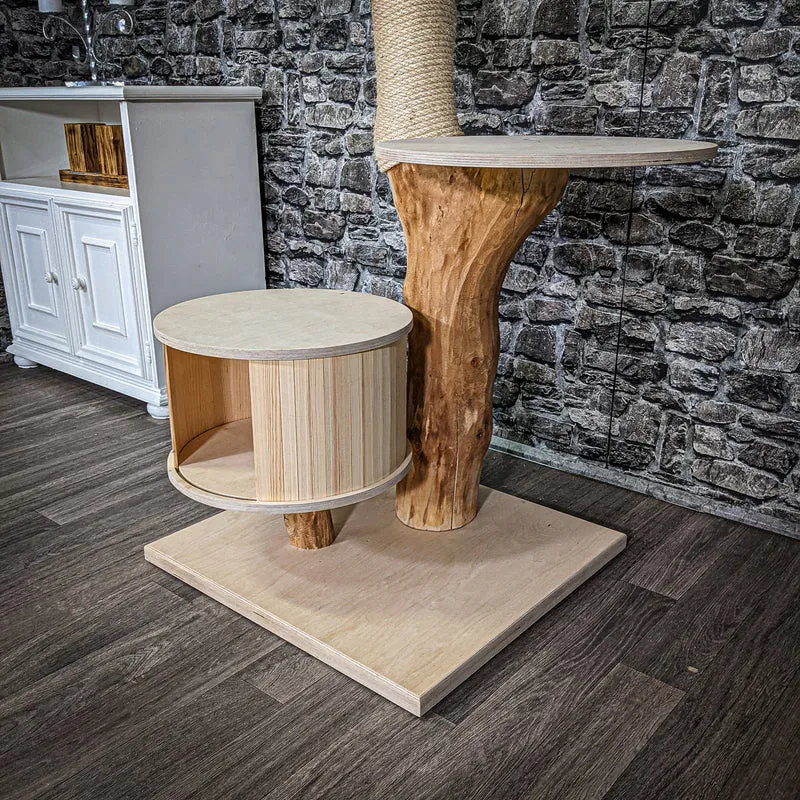 Naturkratzbaum 2287 Kratzbaum Natur Holz Design 105 cm hoch