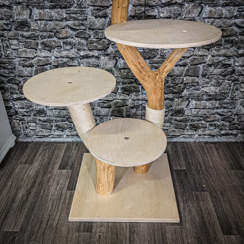 Naturkratzbaum 2286 Kratzbaum Natur Holz Design 125 cm hoch
