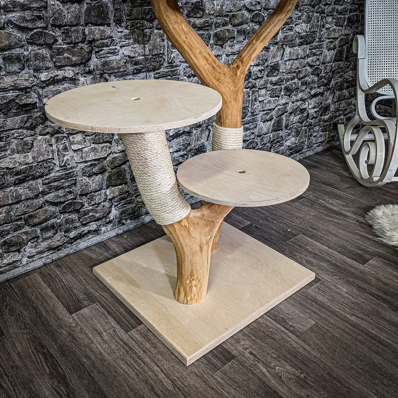 Naturkratzbaum 2286 Kratzbaum Natur Holz Design 125 cm hoch