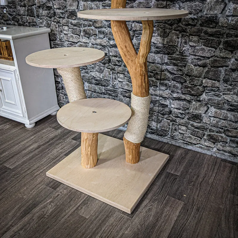 Naturkratzbaum 2286 Kratzbaum Natur Holz Design 125 cm hoch