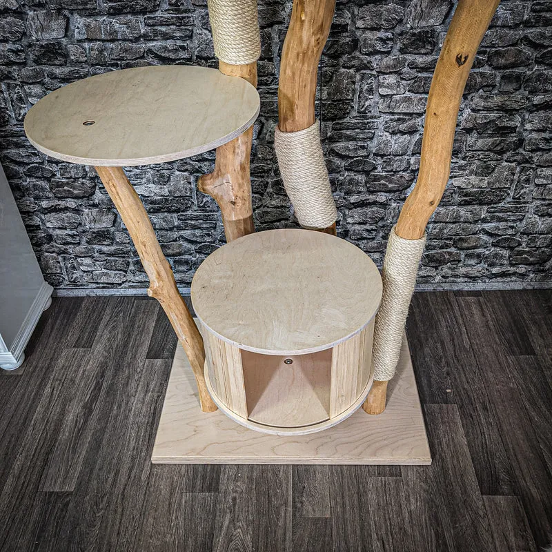 Naturkratzbaum 2285 Kratzbaum Natur Holz Design 197 cm hoch