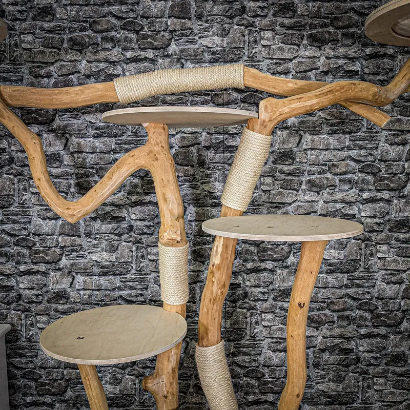 Naturkratzbaum 2285 Kratzbaum Natur Holz Design 197 cm hoch