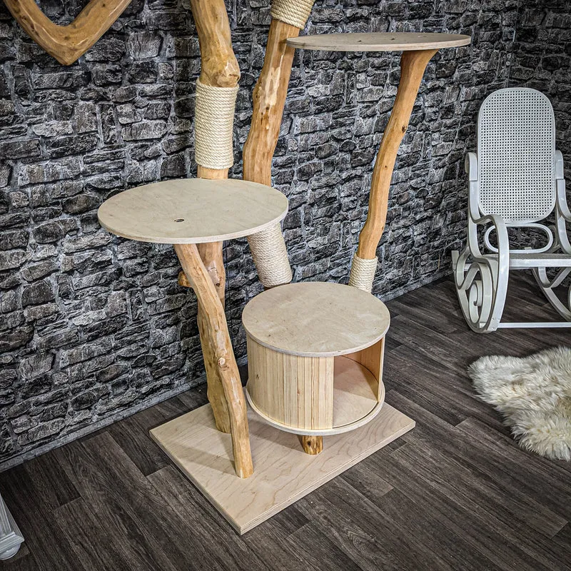 Naturkratzbaum 2285 Kratzbaum Natur Holz Design 197 cm hoch