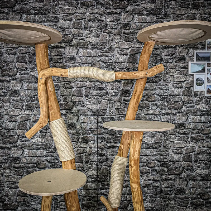 Naturkratzbaum 2284 Kratzbaum Natur Holz Design 197 cm hoch