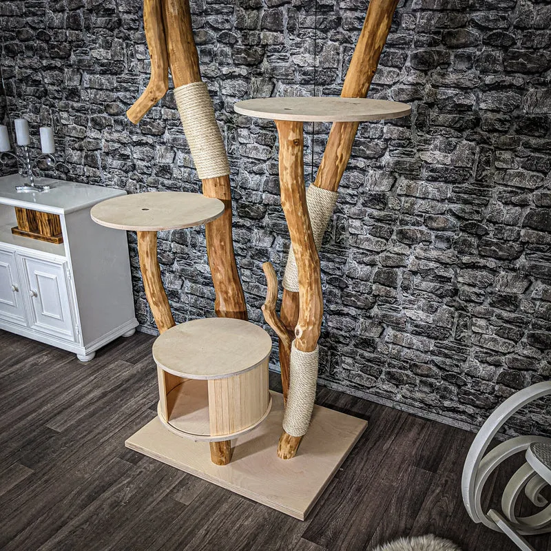 Naturkratzbaum 2284 Kratzbaum Natur Holz Design 197 cm hoch