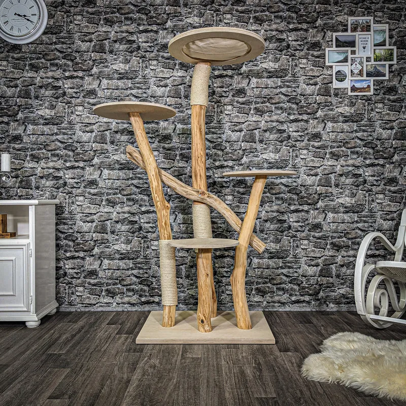 Naturkratzbaum 2283 Kratzbaum Natur Holz Design 170 cm hoch