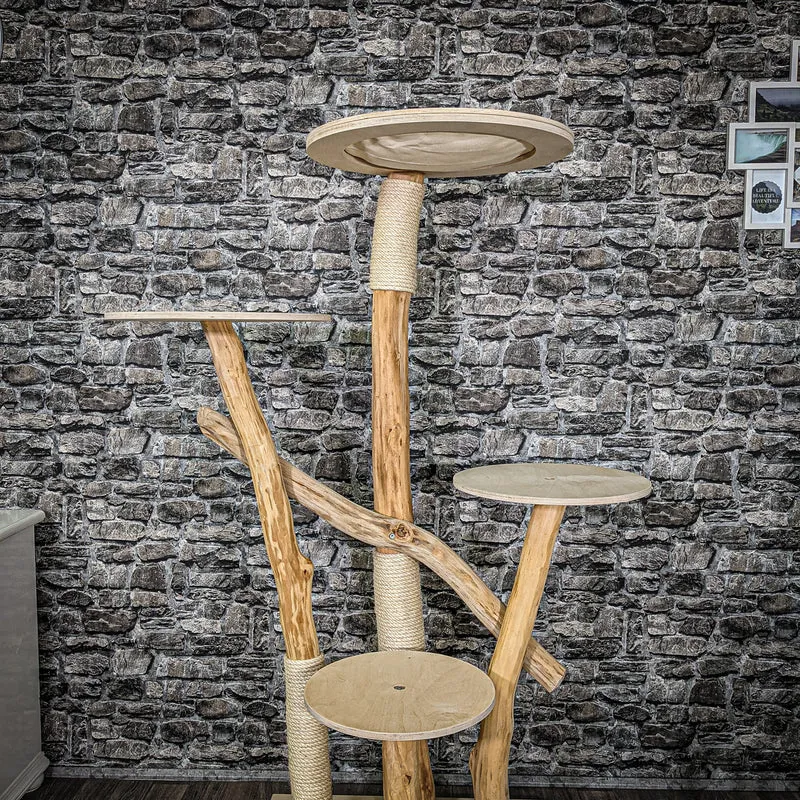 Naturkratzbaum 2283 Kratzbaum Natur Holz Design 170 cm hoch