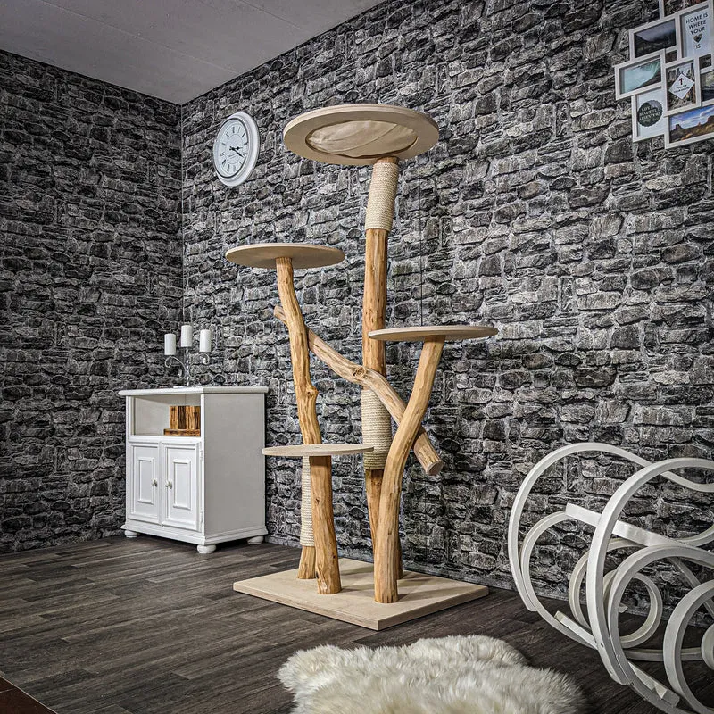 Naturkratzbaum 2283 Kratzbaum Natur Holz Design 170 cm hoch