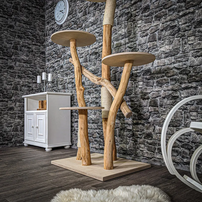 Naturkratzbaum 2283 Kratzbaum Natur Holz Design 170 cm hoch