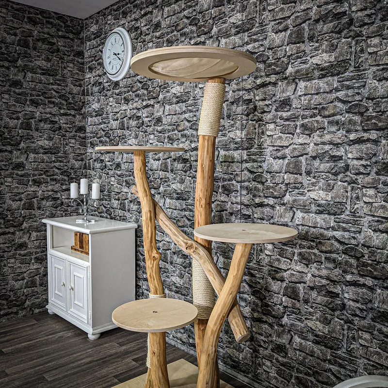 Naturkratzbaum 2283 Kratzbaum Natur Holz Design 170 cm hoch