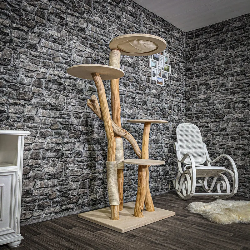 Naturkratzbaum 2283 Kratzbaum Natur Holz Design 170 cm hoch