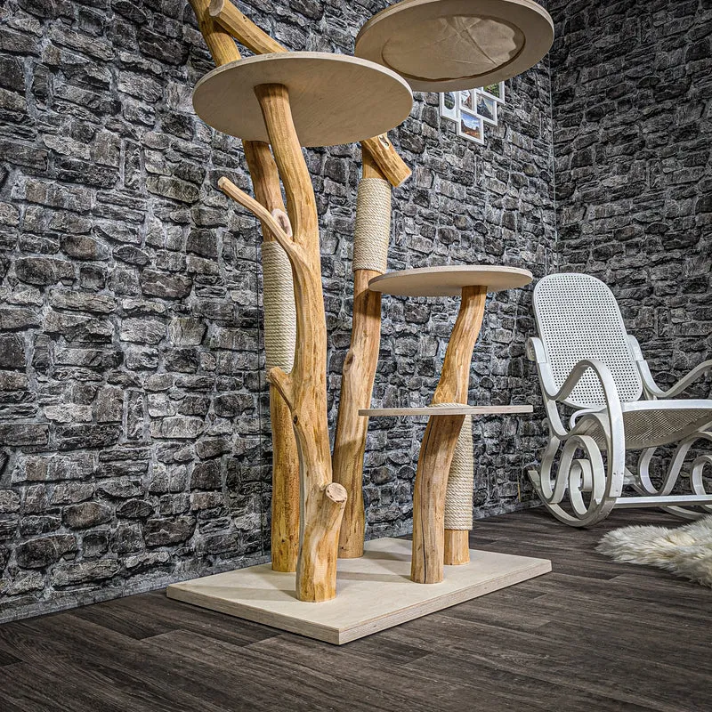 Naturkratzbaum 2282 Kratzbaum Natur Holz Design 178 cm hoch