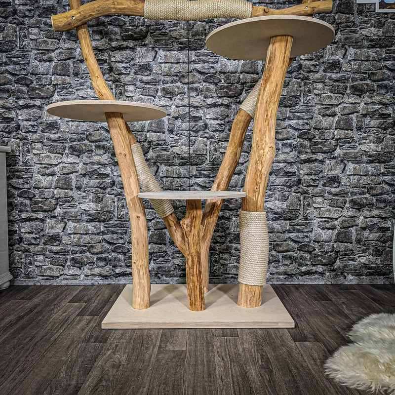 Naturkratzbaum 2281 Kratzbaum Natur Holz Design 165 cm hoch